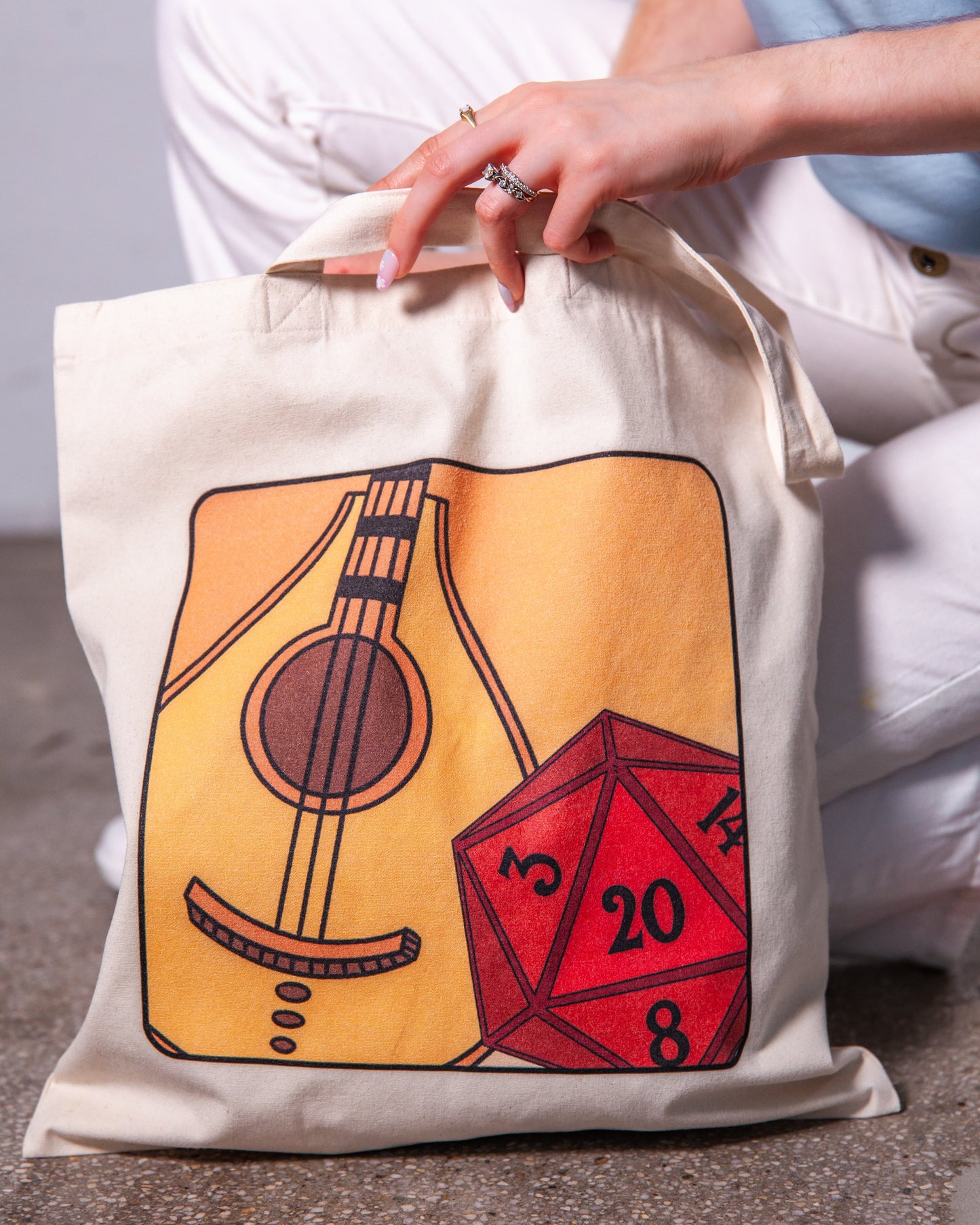 Pocket Bard Canvas Tote